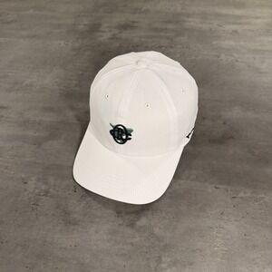 Birddogs Hat Mens Overserved Racquet Club Performance Strapback White Green